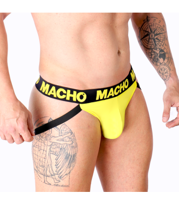 MACHO MX25A JOCK AMARILLO LYCRA XL