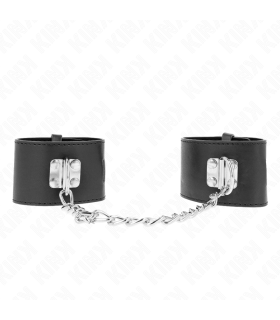 KINK MUNEQUERAS FIJAS CON CADENA 30 CM Y CIERRE CANDADO NEGRO AJUSTABLE 16 23 CM X 55 CM