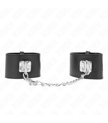 KINK MUNEQUERAS FIJAS CON CADENA 30 CM Y CIERRE CANDADO NEGRO AJUSTABLE 16 23 CM X 55 CM