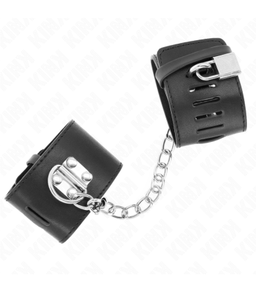 KINK MUNEQUERAS FIJAS CON CADENA 30 CM Y CIERRE CANDADO NEGRO AJUSTABLE 16 23 CM X 55 CM