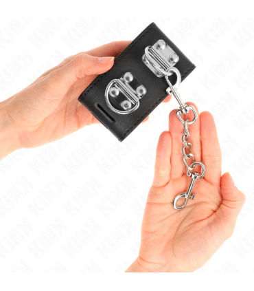 KINK MUNEQUERAS MULTIPOSICION CON CIERRE CANDADO NEGRO AJUSTABLE 16 23 CM X 55 CM