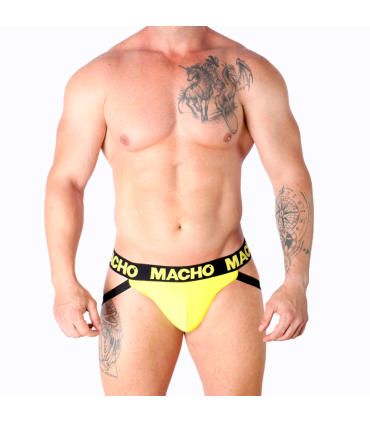 MACHO MX25A JOCK AMARILLO LYCRA XL