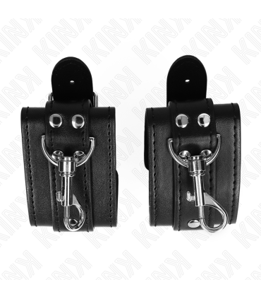 KINK MUNEQUERAS ESTILO MAZMORRA CON CERRADURA NEGRO AJUSTABLE 21 28 CM X 55 CM