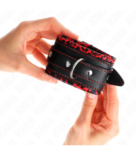 KINK MUNEQUERAS FORRADAS ROJO NEGRO AJUSTABLE 17 29 CM X 6 CM