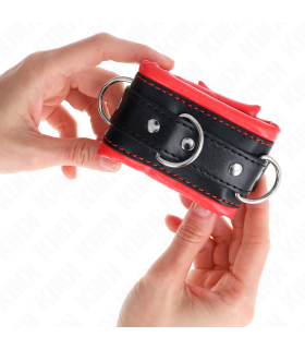 KINK MUNEQUERAS ESTILO HEAVY FORRO ROJO AJUSTABLE 20 30 CM X 6 CM