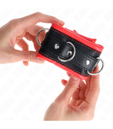 KINK MUNEQUERAS ESTILO HEAVY FORRO ROJO AJUSTABLE 20 30 CM X 6 CM