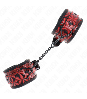 KINK MUNEQUERAS CON PATRON DE DIAMANTES ROJO OSCURO AJUSTABLE 17 26 CM X 55 CM