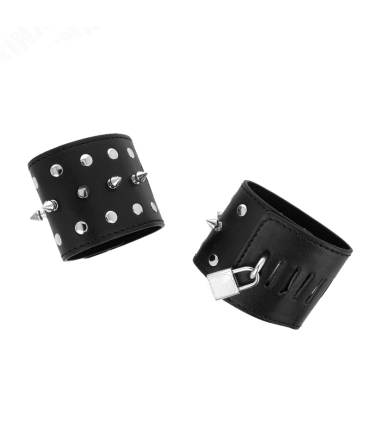 KINK MUNEQUERAS ESTILO PUNK CON PINCHOS 25 X 6 CM
