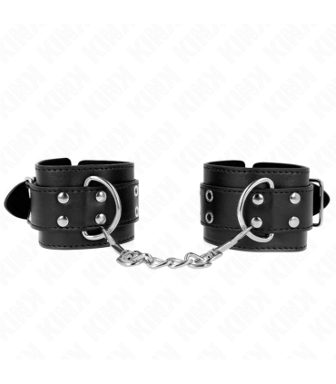 KINK MUNEQUERAS CON DOBLE LINEA DE TACHUELAS NEGRO AUSTABLE 19 26 CM