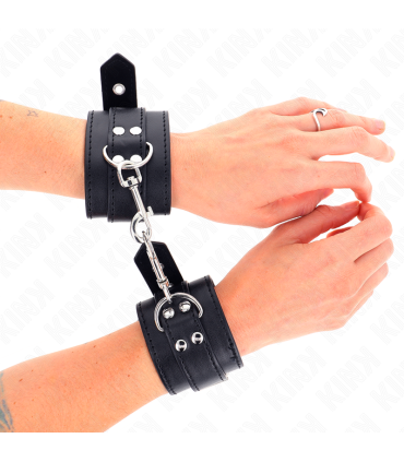 KINK MUNEQUERAS CON TACHUELAS NEGRO 35 X 6 CM