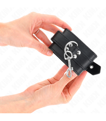 KINK MUNEQUERAS CON TACHUELAS NEGRO 35 X 6 CM