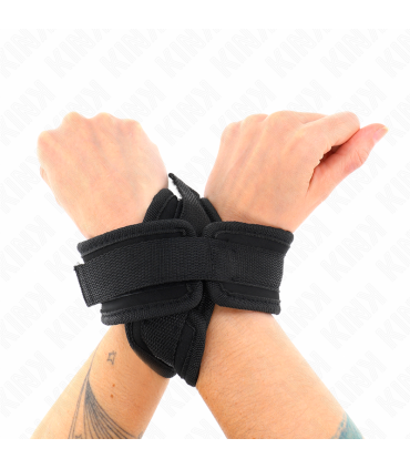 KINK MUNEQUERAS CRUZADA NEGRO 34 X 55 CM