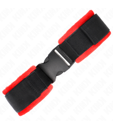 KINK MUNEQUERAS NYLON ROJO NEGRO MODELO 1 AJUSTABLE 25 35 CM X 6 CM
