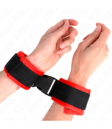KINK MUNEQUERAS NYLON ROJO NEGRO MODELO 1 AJUSTABLE 25 35 CM X 6 CM