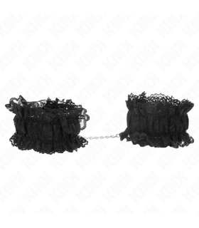 KINK MUNEQUERAS ELASTICAS DE ENCAJE NEGRO