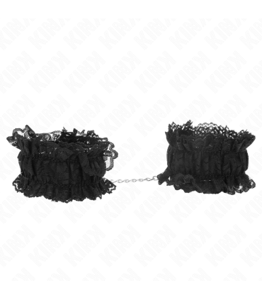 KINK MUNEQUERAS ELASTICAS DE ENCAJE NEGRO