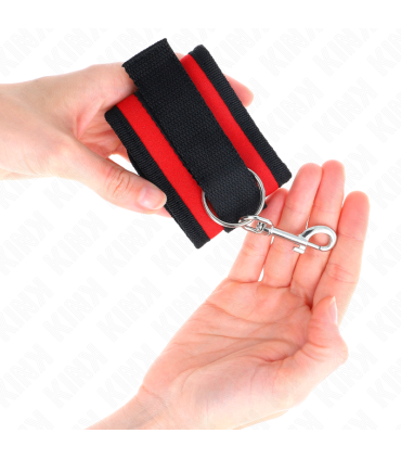 KINK MUNEQUERAS NYLON ROJO NEGRO MODELO 2 AJUSTABLE 18 35 CM X 6 CM