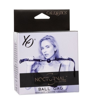 CALEXOTICS NOCTURNAL MORDAZA DE BOLA SILICONA NEGRO