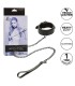 CALEXOTICS NOCTURNAL COLLAR Y CORREA CUERO AJUSTABLE NEGRO