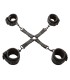 CALEXOTICS NOCTURNAL CONECTOR HOG TIE CUERO AJUSTABLE NEGRO