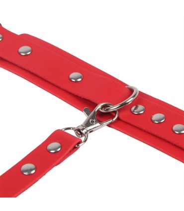 SUBBLIME 953706 ESPOSAS CON CINTURON BONDAGE ROJO TALLA UNICA