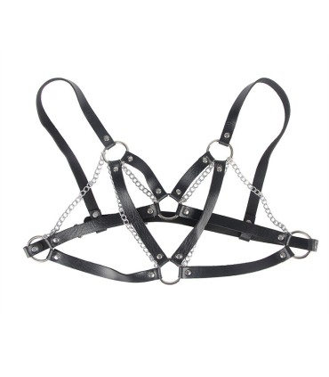 SUBBLIME 953713 CINTURON DE BONDAGE PUNK HEBILLA METAL NEGRO TALLA UNICA