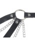 SUBBLIME 953713 CINTURON DE BONDAGE PUNK HEBILLA METAL NEGRO TALLA UNICA