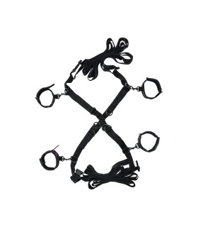 CALEXOTICS SCANDAL SET DE ATADURAS CRUZADAS CAMA