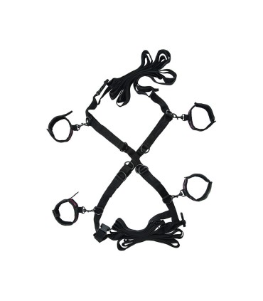 CALEXOTICS SCANDAL SET DE ATADURAS CRUZADAS CAMA