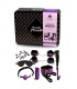 SECRETPLAY BDSM SET 8PCS LILA NEGRO