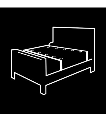 FETISH SUBMISSIVE SET ATADURAS CAMA LUXURY CON FORRO DE NEOPRENO