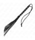 KINK MINI LATIGO DE SILICONA CON AGARRE 6 BOLAS NEGRO 26 CM