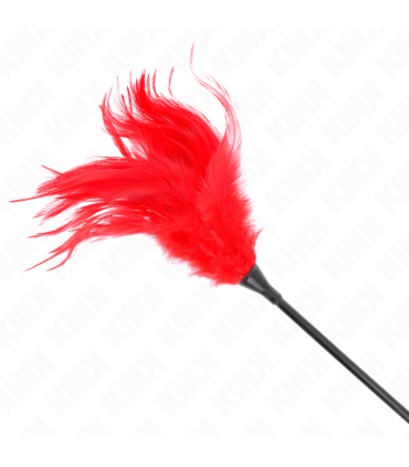 KINK PLUMAS MULTIPLES PARA COSQUILLAS ROJO 45 CM