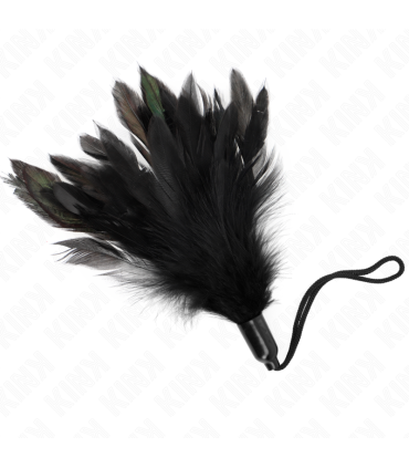 KINK PLUMAS PARA COSQUILLAS CON MANGO DE CUERDA BASE DE PLASTICO 15 CM