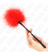KINK PLUMAS PARA COSQUILLAS ROJO USADO PARA EL KIT BONDAGE 27 CM