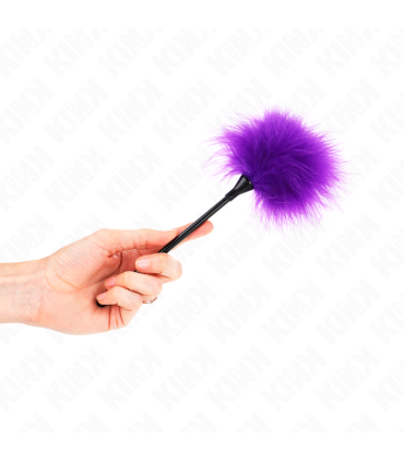 KINK PLUMAS PARA COSQUILLAS MORADO USADO PARA EL KIT BONDAGE 27 CM
