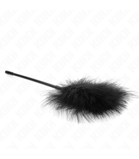 KINK PLUMAS PARA COSQUILLAS NEGRO USADO PARA EL KIT BONDAGE 27 CM