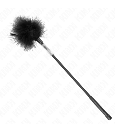 KINK PLUMAS PARA COSQUILLAS CON MANGO DE DIAMANTES DE IMITACION 50 CM