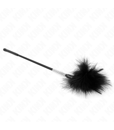 KINK PLUMAS PARA COSQUILLAS CON MANGO DE DIAMANTES DE IMITACION 50 CM
