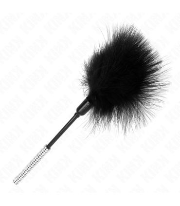 KINK PLUMAS PARA COSQUILLAS CON MANGO DE DIAMANTES DE IMITACION 27 CM