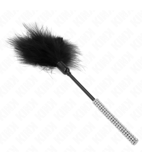 KINK PLUMAS PARA COSQUILLAS CON MANGO DE DIAMANTES DE IMITACION 27 CM