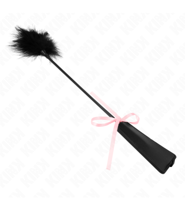 KINK PLUMAS PARA COSQUILLAS CON LAZO DE CINTA ROSA 49 CM