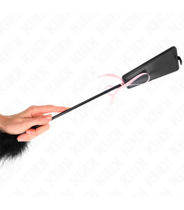 KINK PLUMAS PARA COSQUILLAS CON LAZO DE CINTA ROSA 49 CM