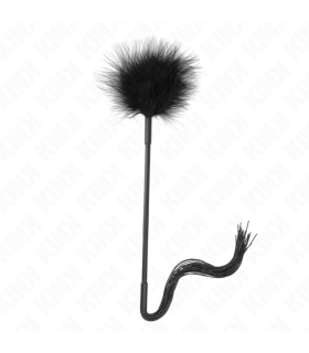 KINK LATIGO DE SILICONA CON PLUMAS PARA COSQUILLAS 47 CM