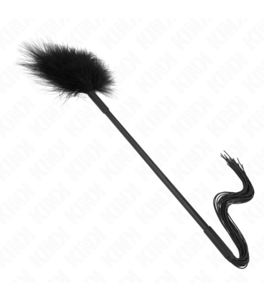 KINK LATIGO DE SILICONA CON PLUMAS PARA COSQUILLAS 47 CM
