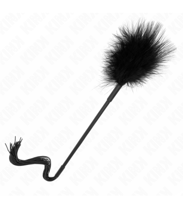 KINK LATIGO DE SILICONA CON PLUMAS PARA COSQUILLAS 47 CM