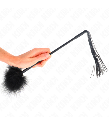 KINK LATIGO DE SILICONA CON PLUMAS PARA COSQUILLAS 47 CM