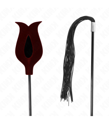 KINK LATIGO DE BORLA DE SILICONA CON FORMA DE ROSA 45 CM