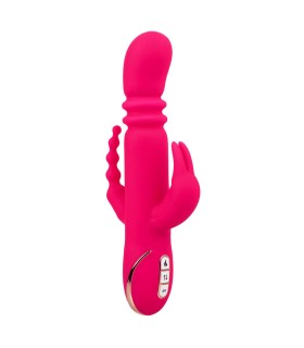 CALEXOTICS JACK FANTASY TRIPLE VIBRADOR CALENTABLE RABBIT ROSA