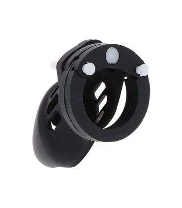 HIDDEN DESIRE EXTREME JAULA DE CASTIDAD SILICONA TALLA S NEGRO